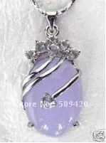 

Free Shipping Attractive lavender stone pendant necklace