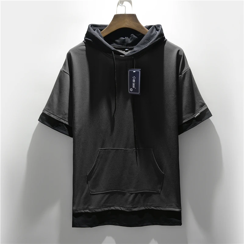 T Shirt Men Summer Casual Short Sleeve Hoodie Streetwear Top Tees Blouse Casual Men T Shirt Hip Hop Men t-shirts camisas hombre