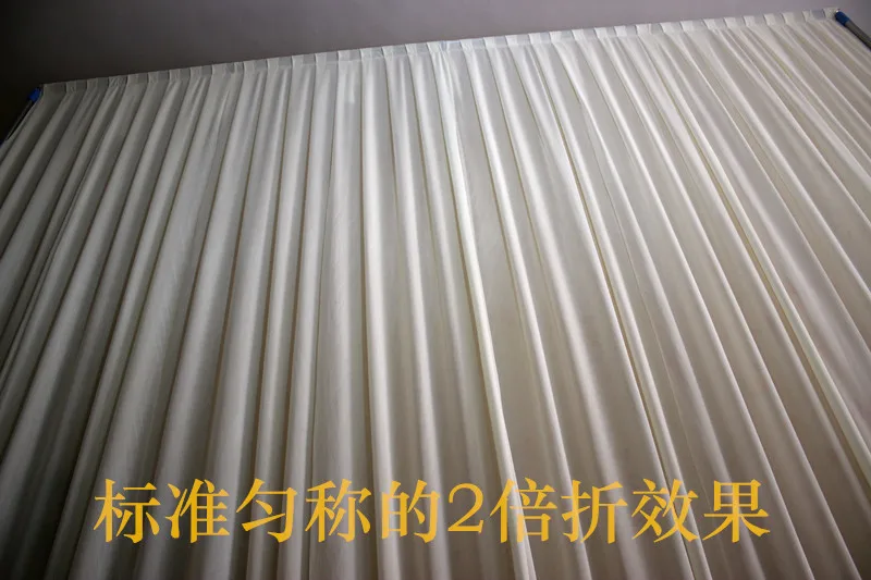 3m high x6m wideWhite Wedding backdrop with Purple swags event and party fabric beautiful wedding backdrop curtains