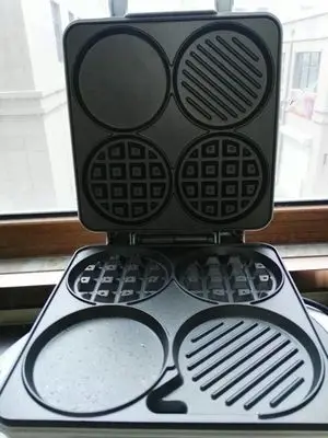 Multi-Functional Waffle Maker Breakfast Machine Four-Hole Muffin Machine Egg Frying Pan Pancake Machine