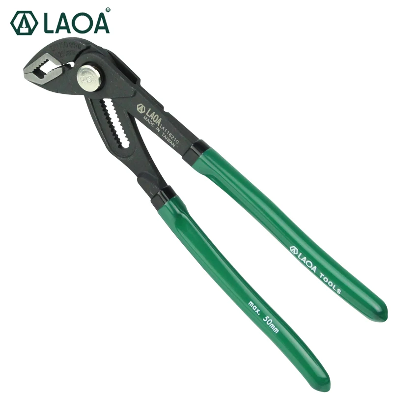 LAOA Water Pump Plier Made of CR-MO Steel with New Design and Light Weight made in Taiwan,China