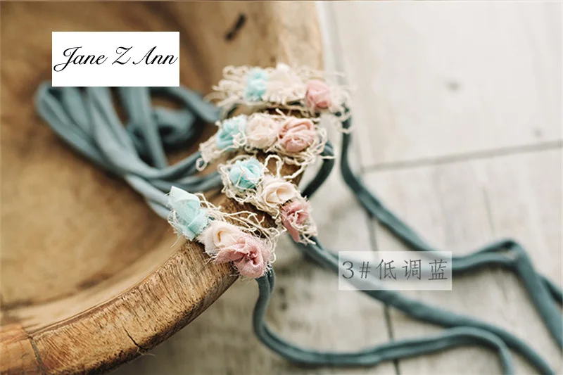 Jane Z Ann  15 Color Headwear  Baby photo Head Flower Newborn Photography Props studio shooting accessories