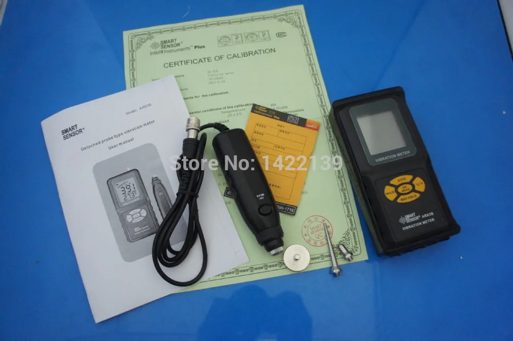 AR63B Digital Vibration Sensor Meter Handheld Portable