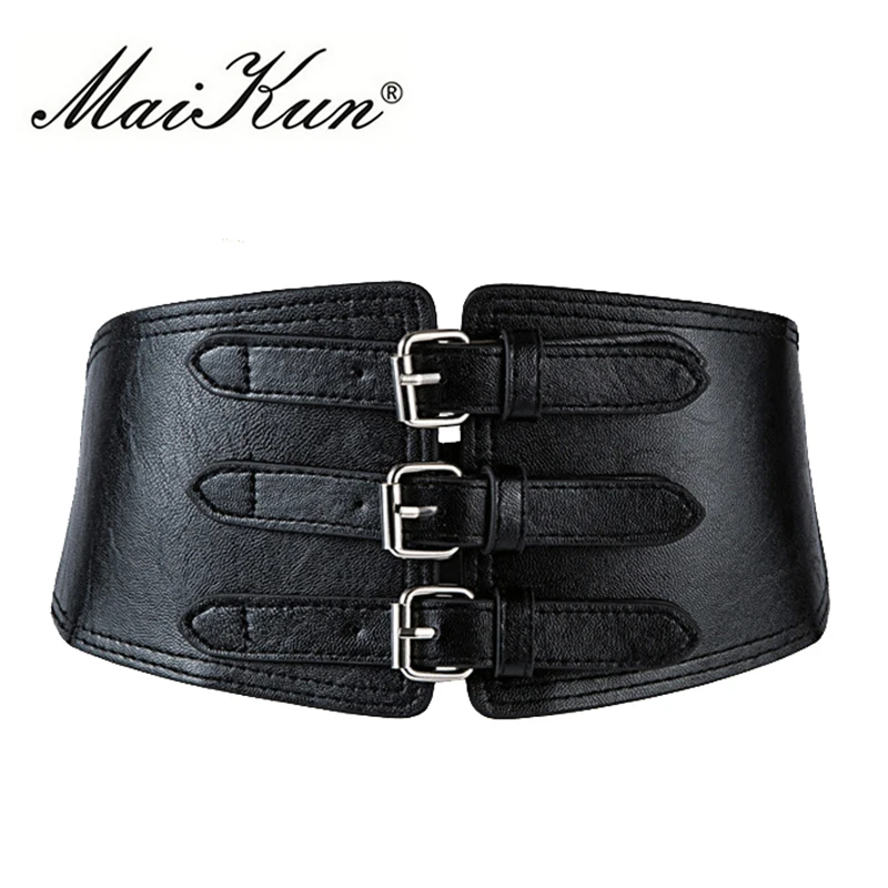 Christmas 2020  Luxury Designer Maikun Wide Belts for Women Belt PU Leather Belt Corset Designer Brand