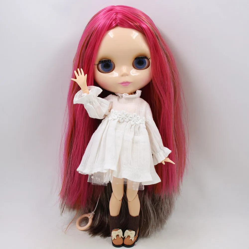 Outfits für Blyth puppe Spitze futter kleid mit die socken für den GEMEINSAMEN körper nette dressing 1/6 BJD ICY DBS