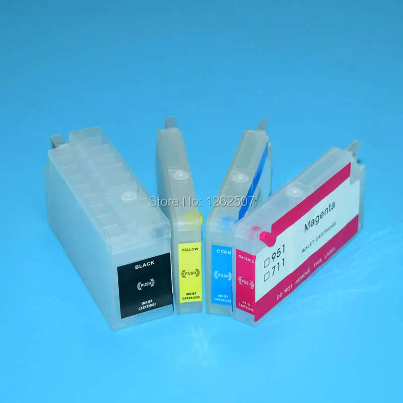 950XL 952XL 953XL 954XL 955XL 711XL Refillable Ink Cartridge Without Chip For HP 7740 8710 8715 8720 8730 8740 8210 8216 8610