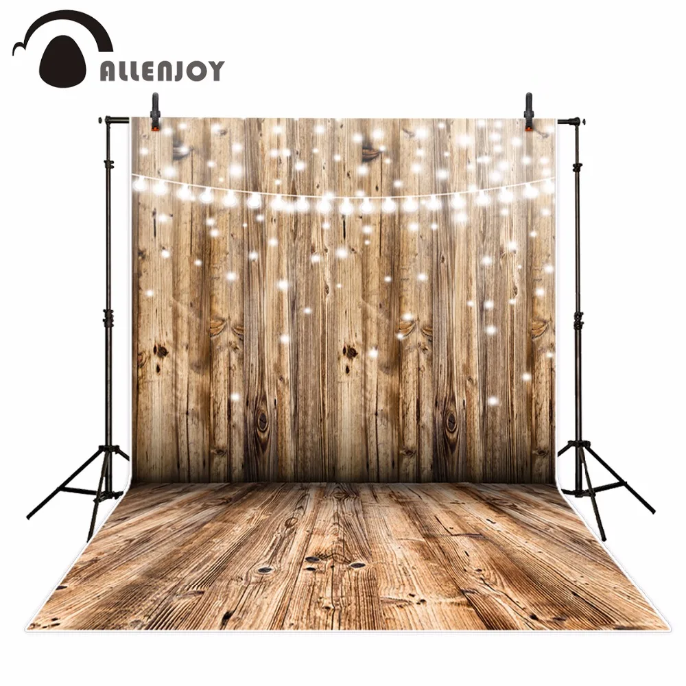 Allenjoy glitter wood photography backdrop plank shiny decor wooden Background photo studio photo booth photocall new celebrate