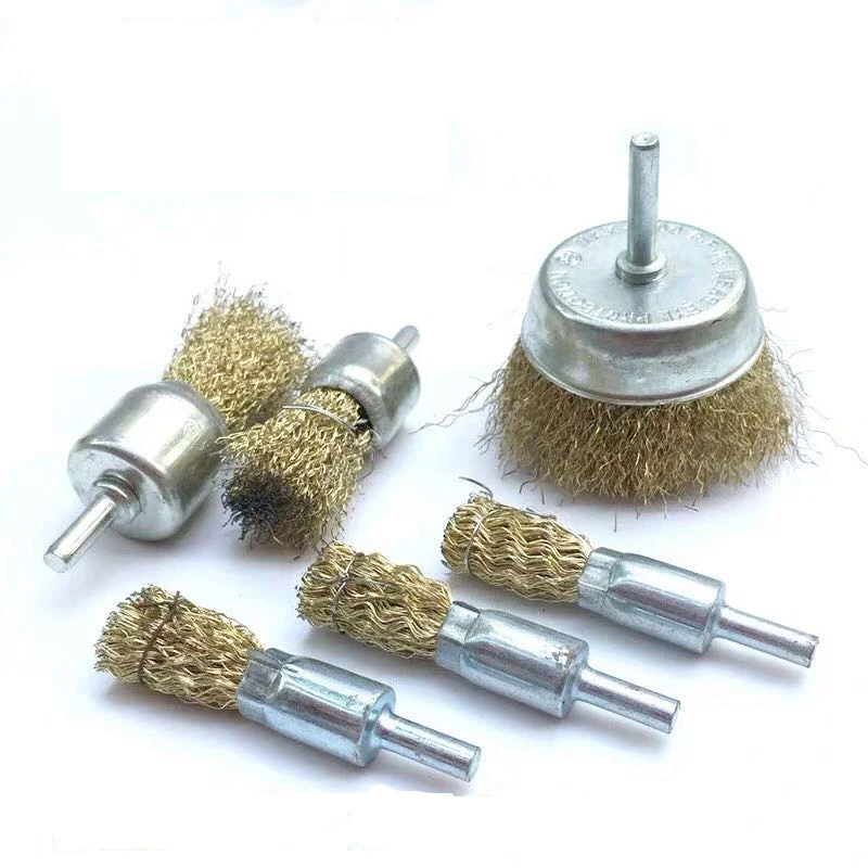 

Wire wheel bowl angle grinder metal grinding rust wire brush ball electric deburring stainless steel polishing cleaning