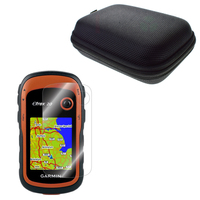 Anti-Shock Portable Protect Case Bag+Clear PET Film Screen Protector for GPS Garmin eTrex 10 20 30 10x 20x 30x 22x 32x