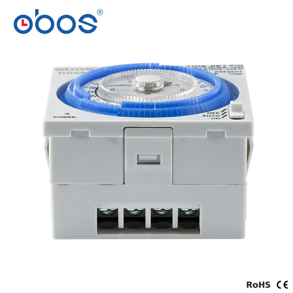 BS58 (TB37) AC100V ~ 240V carril din 96 veces encendido/apagado 24 horas temporizador con unidad de ajuste mínimo 15 minutos interruptor de tiempo mecánico