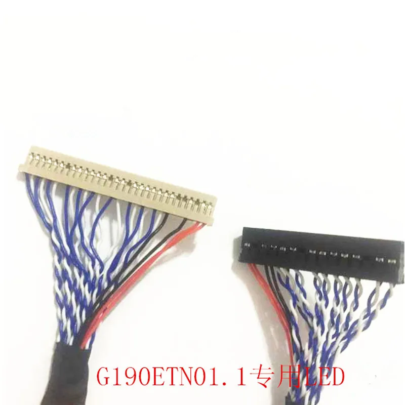 G190ETN01.1  lvds cable LCD screen line Generic driver board Cable DF14 30pin double 8 30 to 30 lvds cable LVDS 2ch, 8bit