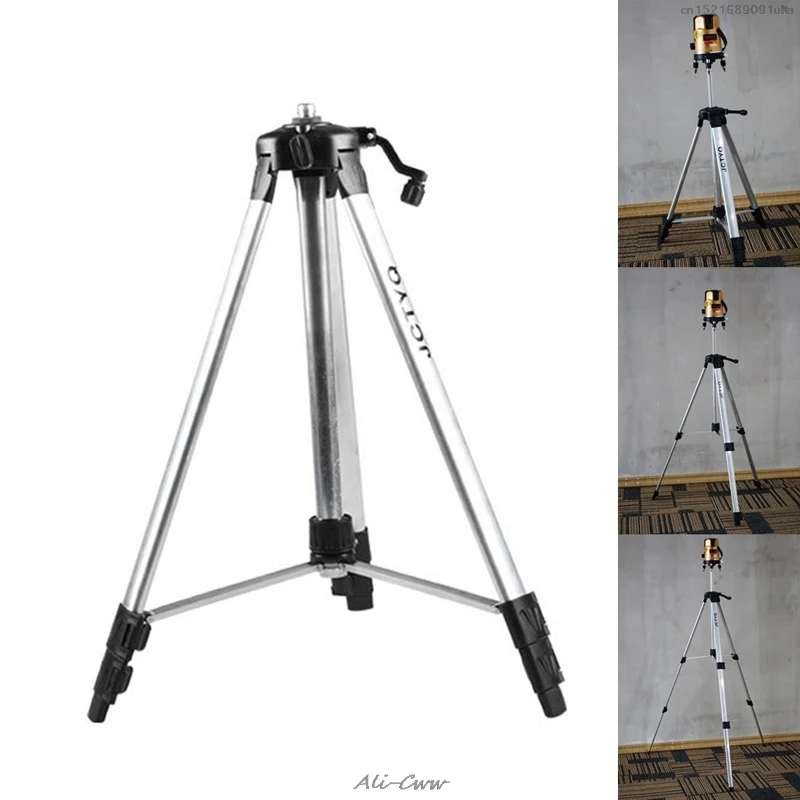 150 Cm Tripod Karbon Aluminium dengan 5/8 Adaptor untuk Laser Level Disesuaikan