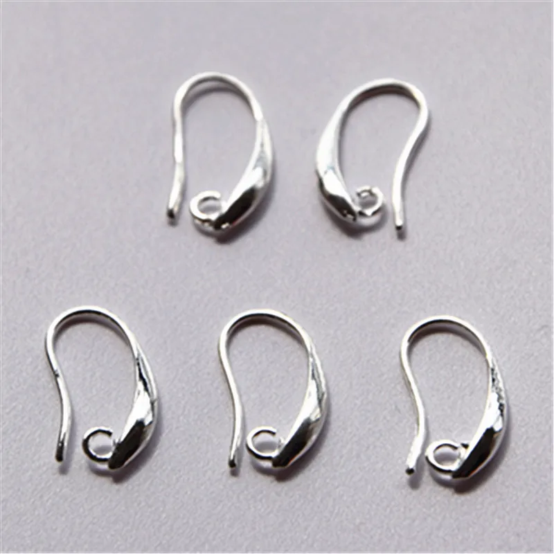 

Free 10PCS Wholesale Lot 925 Silver Jewelry Findings 925 Sterling Silver Earring Pinch Hooks Earwire For Crystal Pearl FY-13