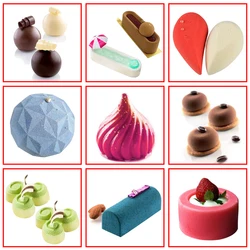 DIY Cake Mold 3D Silicone Molds for Baking Dessert Mousse Kitchen Bakeware Tools Art Cake Form Tray Mould