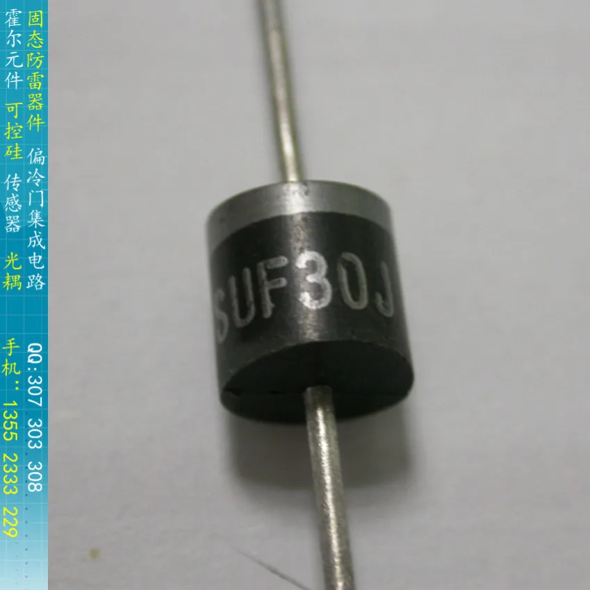 [BELLA]vishay ultra fast recovery diode rectifier SUF30J 600V 3A 2R-6 genuine original--100pcs/lot