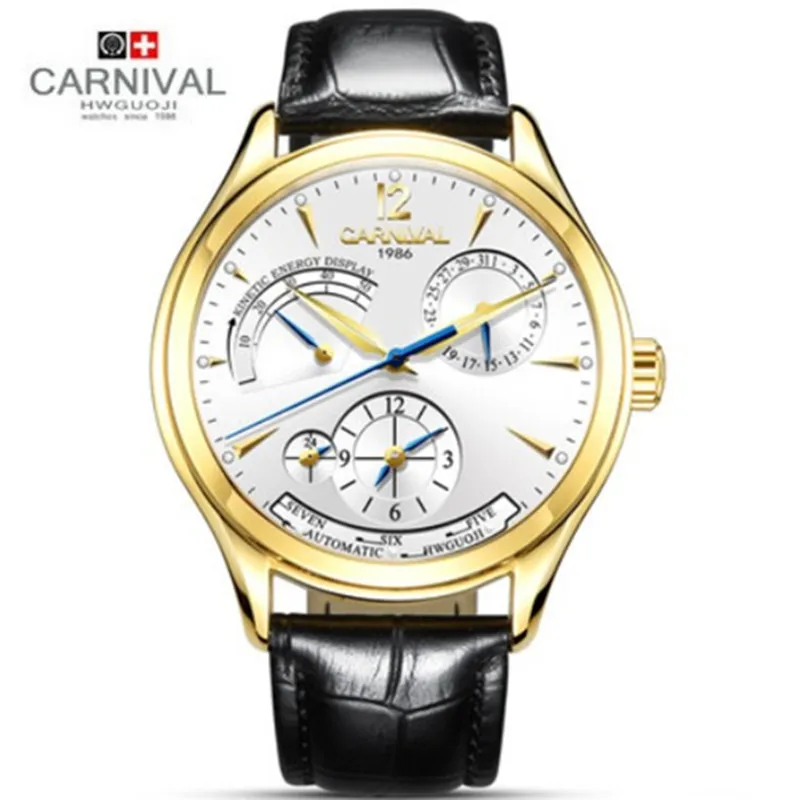 Luxury brand Men Wrist watch men Unique Design Style Automatic mechanical Watches Switzerland Carnival Famous Brand clock reloj