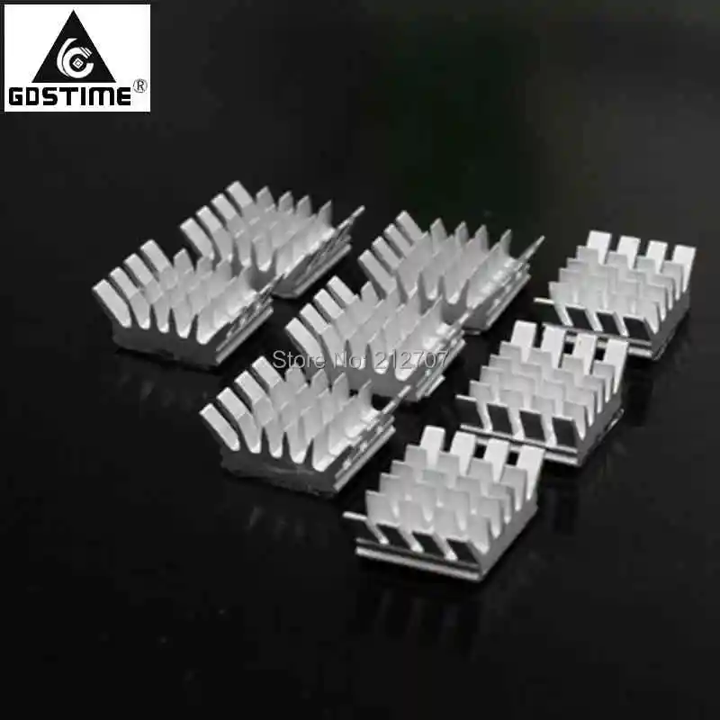 80PCS Gdstime Aluminum Heat Sinks For PC VGA Card for Xbox360 PS DDR RAM Video Memory Cooling Cooler Heatsink