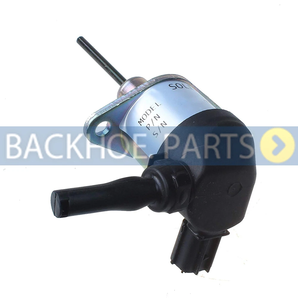 12V Fuel Stop Solenoid 02/601119 02/601118 for JCB Vibromax VMT260 Backhoe Loader 4CN-2 4CN-4 2DX 3DX 4DX