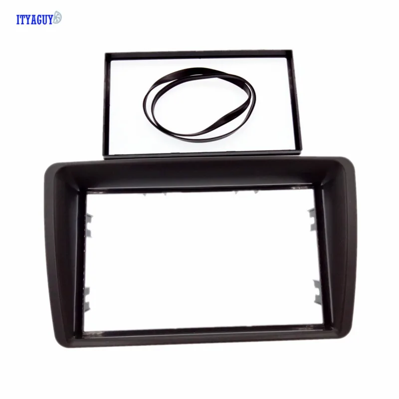 2 Din Radio Fascia For FIAT Panda 2003-2012 Double din frame Stereo Panel Dash Mount Installation Trim Kit Frame Plate Bezel