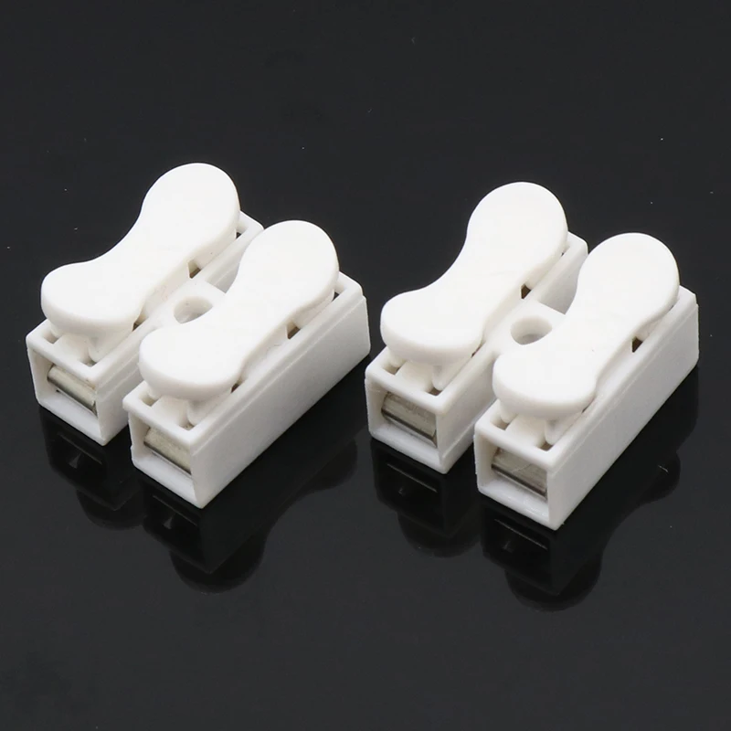 10x3P 2PSpring Connector LED Strip Light Wire Connecting No Welding No Screws Quick Connector cable clamp Terminal Block 2 3 Way