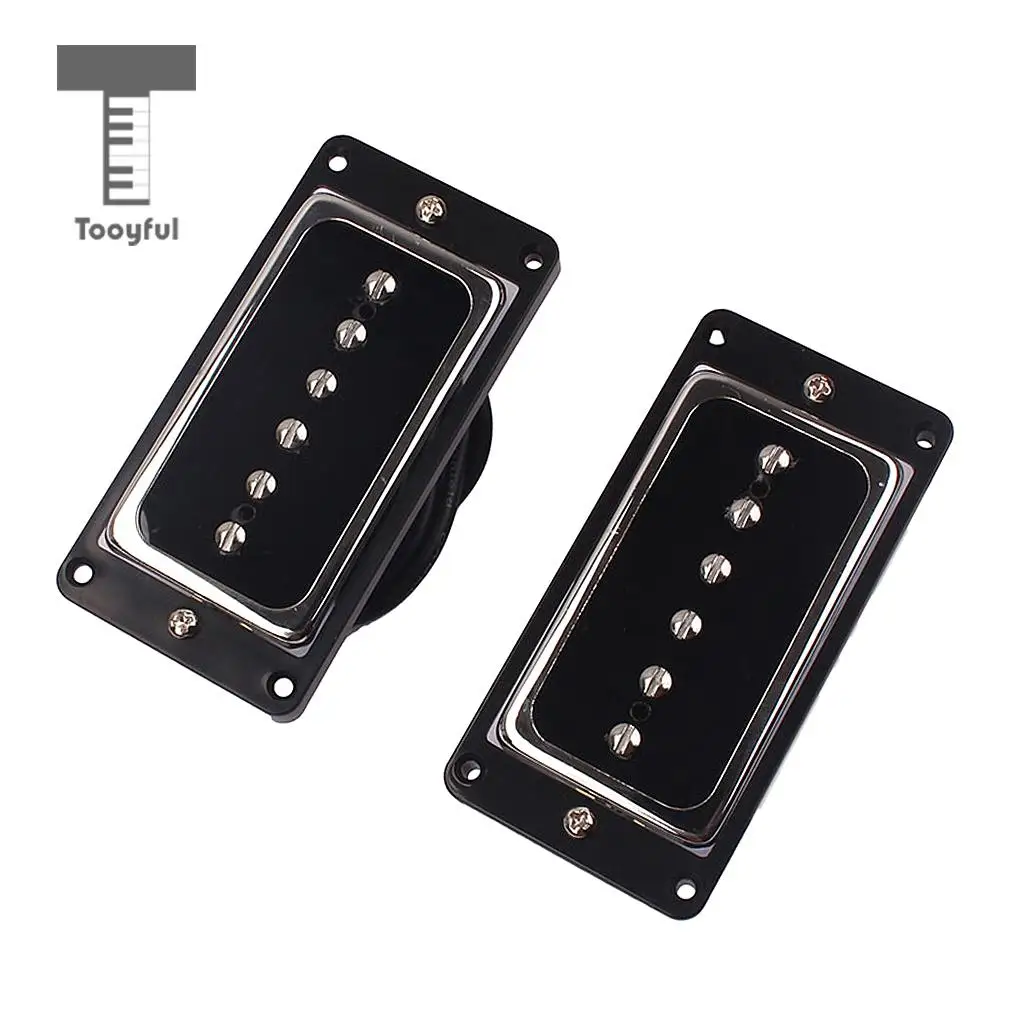 Copper P90 Humbucker Pickup Set Single Alnico 5 Pickups for Electric Guitar Bridge Parts & Accessories