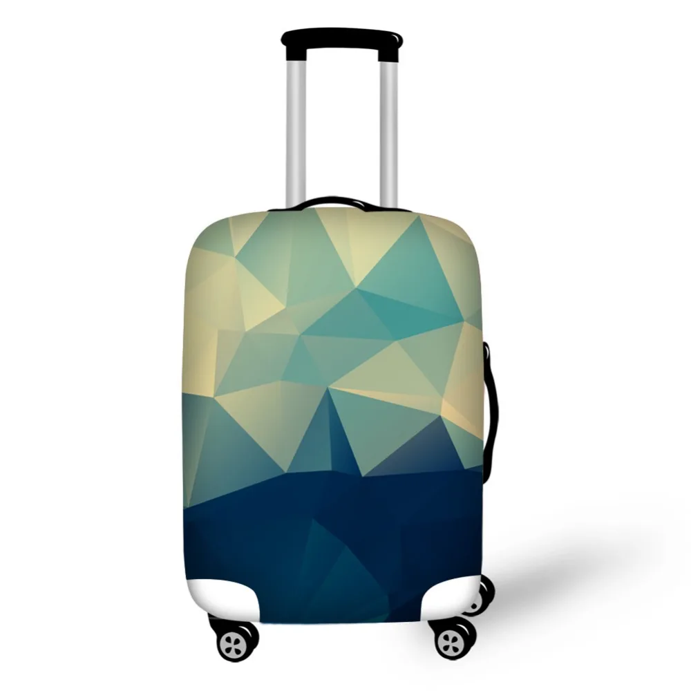 3D Geometric patterns print on suitcase luggage travel luggage protective cover anti-dust trolley cover for 18 to 30 inch bag