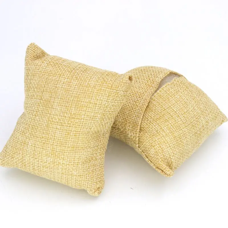 3 Pcs/lot 5 Colors Fabric Watch Bangle Bracelet Pillow Display Holder Gift Jewelry Cushion For Cases Diy Accessories Wholesale