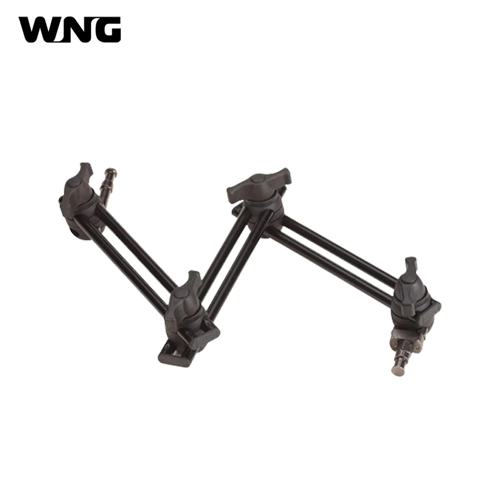 

3 Section Adjustable Double Articulated Arm 5/8"Hex Pin with 1/4"-20 Female Tread+5/8"Pin with 3/8"-16 Female Thread