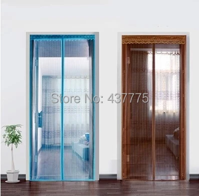 Two magnetic buckle anti-mosquito ventilation pure color close the bedroom door curtain summer mosquito curtain 92 * 210 cm