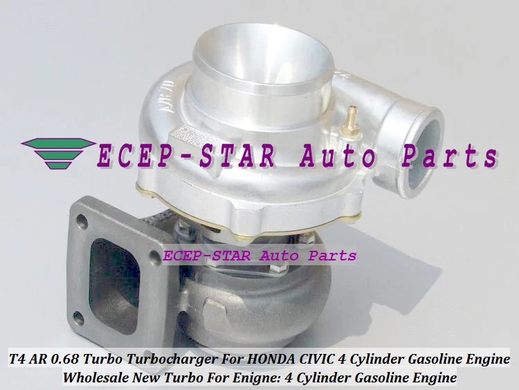 Universal Turbo T4 AR 0.68 Turbine Turbocharger For CIVIC For TOYOTA 4 Cylinder Gasoline Engine