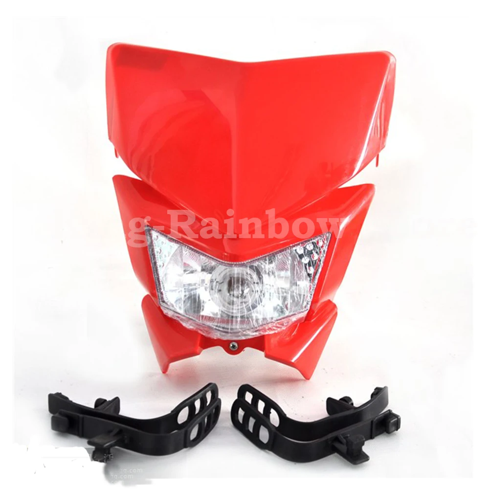 Kawa saki Motocross grimace modified headlights / KLX450R off-road motorcycle headlight conversion Kito