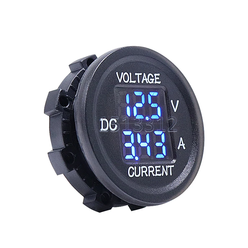 Waterproof Mini Digital Voltmeter And Ammeter DC 5V 48V Voltage LED Display Blue Red Green For Car Bus Marine