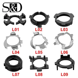 S&D 2pcs H7 LED Headlight Base Holder Adapter Socket Connector for KIA Mitsubishi Mercedes-Benz Ford Volkswagen Citroen Opel