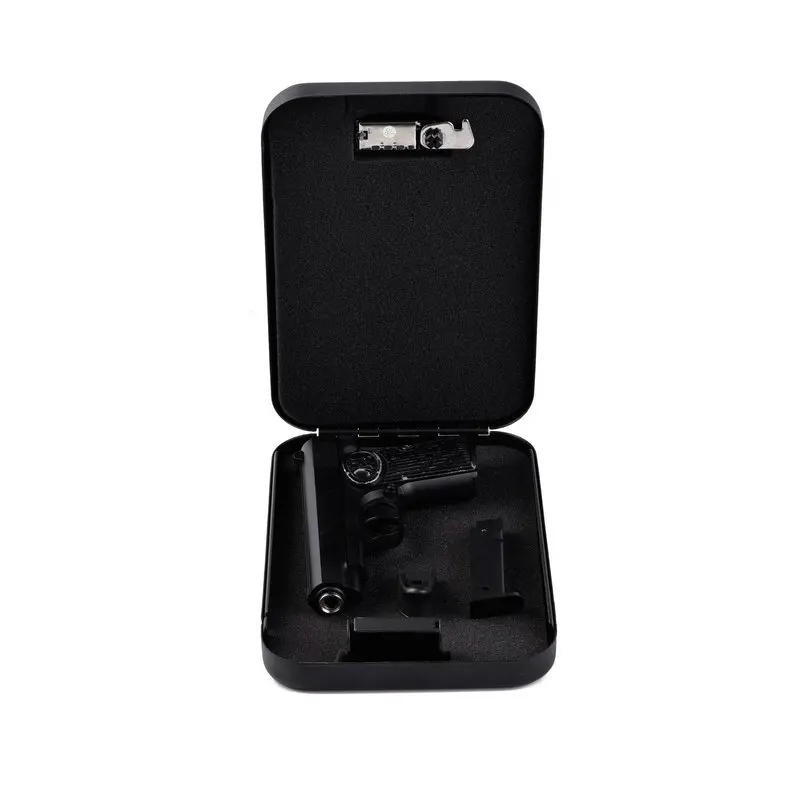 24x16.5x4.5cm gun safe box ammo metal case safes lock can safebox keybox portable strongbox boxes safety security key money car