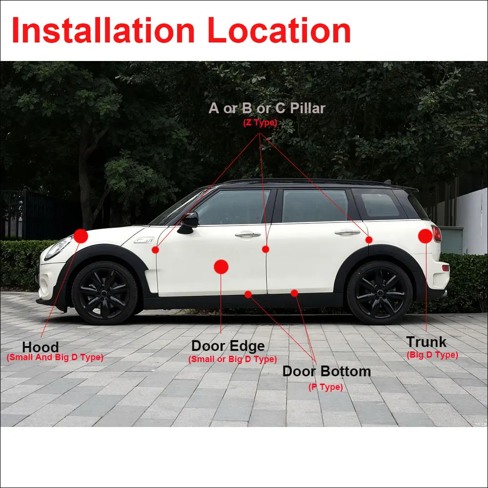 auto rubber seals 3 Meters Big D Type door sound insulation noise insulation waterproof trim dust isolation Car Sealing Strip