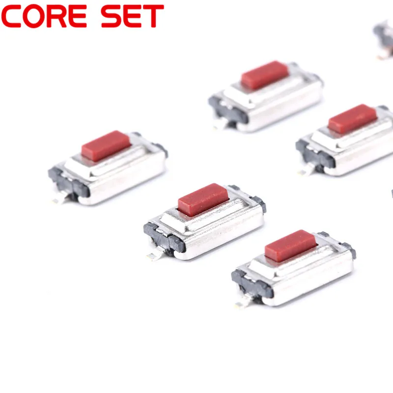 50PCS 3X6X2.5MM Micro Switch Red Button Tactile Tact Push Switch 3*6*2.5MM SMD