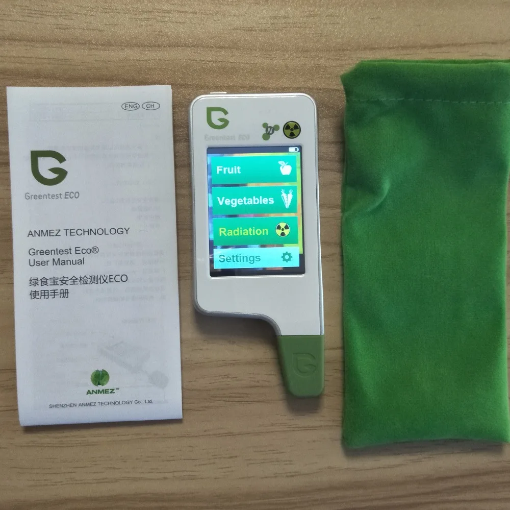 Greentest 3 Food Nitrate Tester ECO Fruits and Vegetables + Radiation Food Safety Nitrate Detector Monitor Care