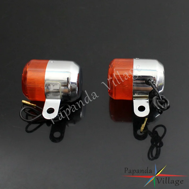 Mini Trail Bike Motorcycle Chrome Turning Signal Warning Light Turn Indicator Blinker for Honda Dax CT70 CT ST CF 70 50 70cc