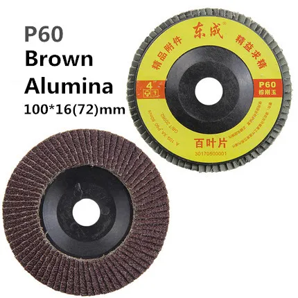 1pcs Grit Flap Sanding Grinding Discs Angle Grinder Wheels 100mm*16(72) Grits P60 P80