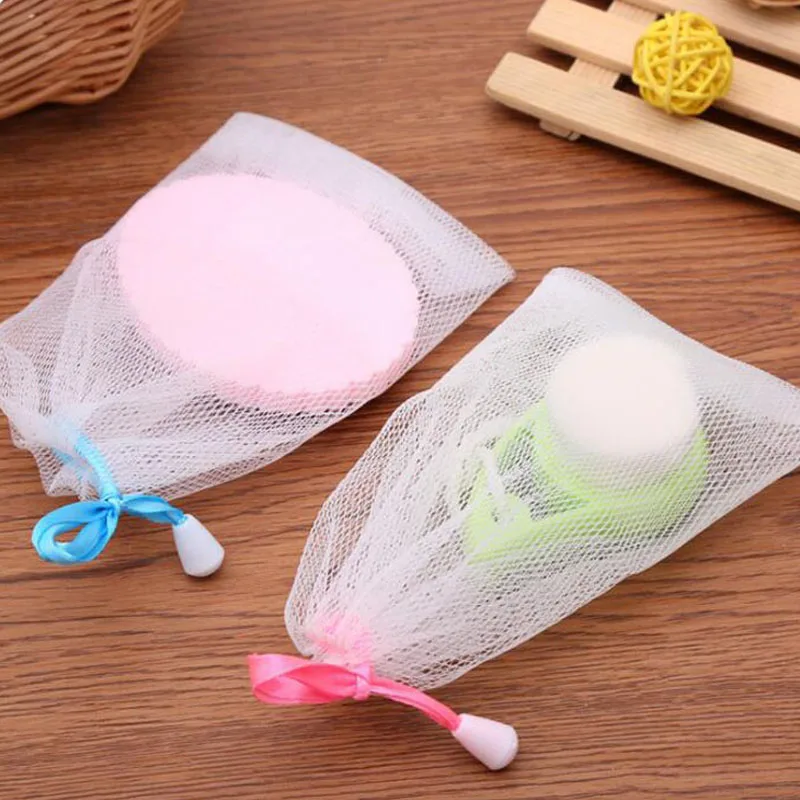 1000Pcs 10x15cm Soap Blister Nylon Mesh Soap Foaming Nets Easy Bubble Mesh Bag Bathroom Shower Accessories ZA6006