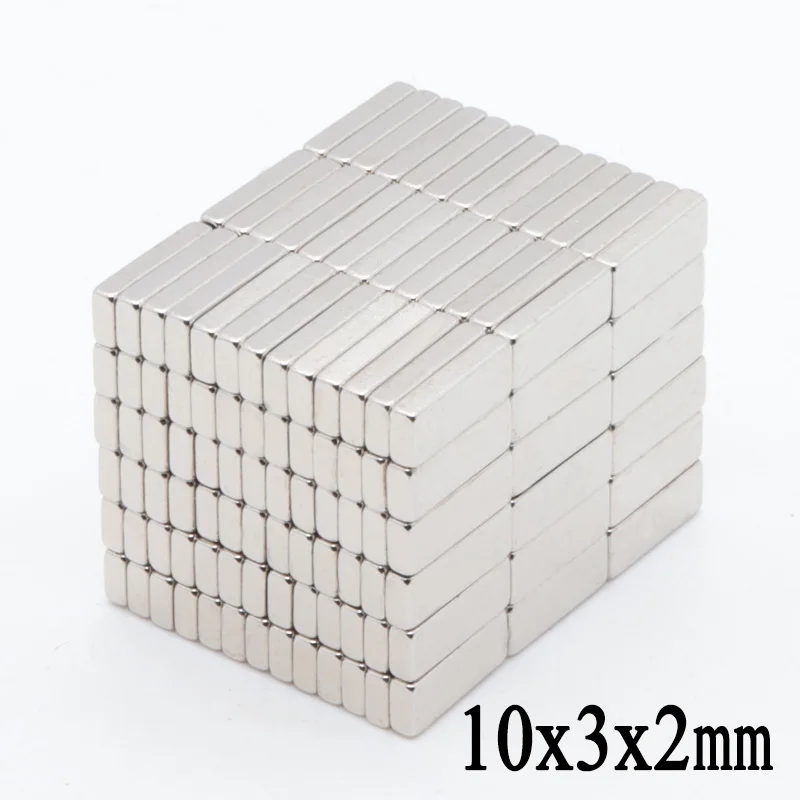 

200pcs 10x3x2 mm N35 Mini Supper Strong Magnets 10*3*2 Small Permanet Rare Earth Neodymium Art Craft