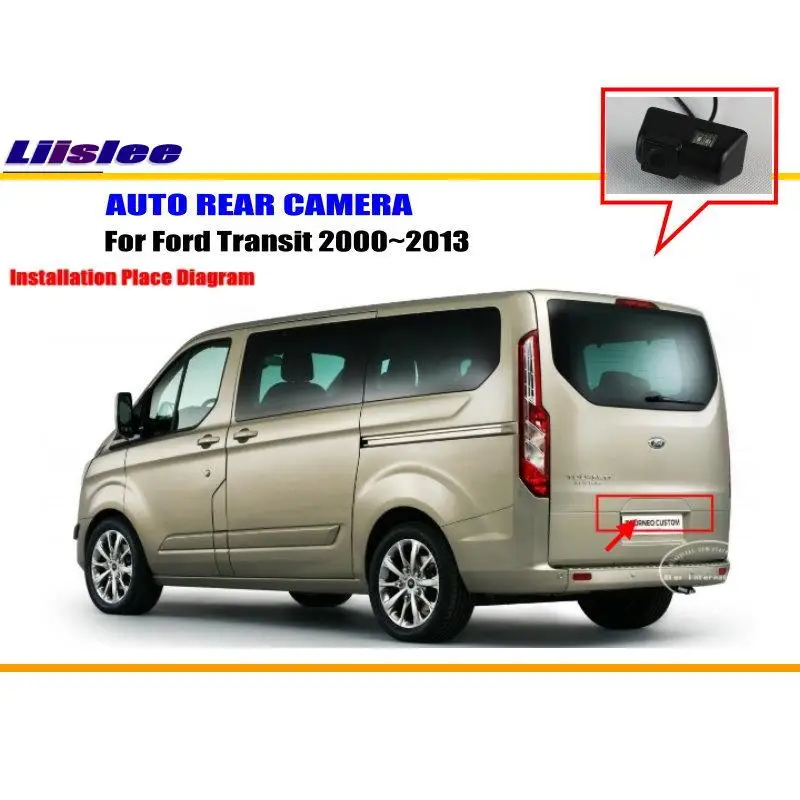 Cámara de visión trasera para coche, Kit de accesorios para aparcamiento de vehículo, HD, CCD, para Ford Transit 2000-2013