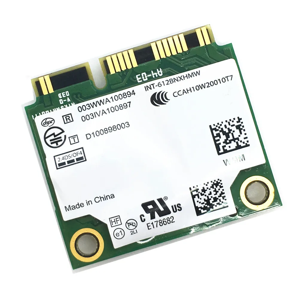 Carte réseau Wi-Fi sans fil, Intel 6150, 612, BNXHMW, 300Mbps, 802.11 b, g, n, demi-mini PCI-E, WLAN