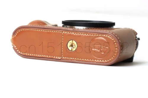 Camera Bag Case Voor Leica CL PU Leer Half Body Set Cover Met Batterij Opening, Gratis Verzending