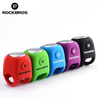 ROCKBROS 90db Electric Bike Bicycle Horn Alarm Bells Safety MTB Cycling Handlebar Bell Silica Gel Ring Bicycle Accessories