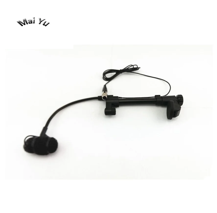 Profesional Alat Musik Gitar Mikrofon Kondensor Lapela Microfone untuk Shure Wireless Transmitter XLR Mini 4Pin Phantom