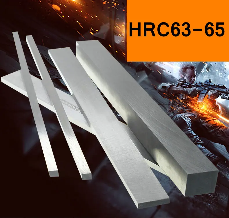 HSS Steel Plate HRC63 to HRC65 High-strength Steel Sheet Turning Tool High Speed Steel HSS Plate Sheet DIY material Wall 5mm 6mm