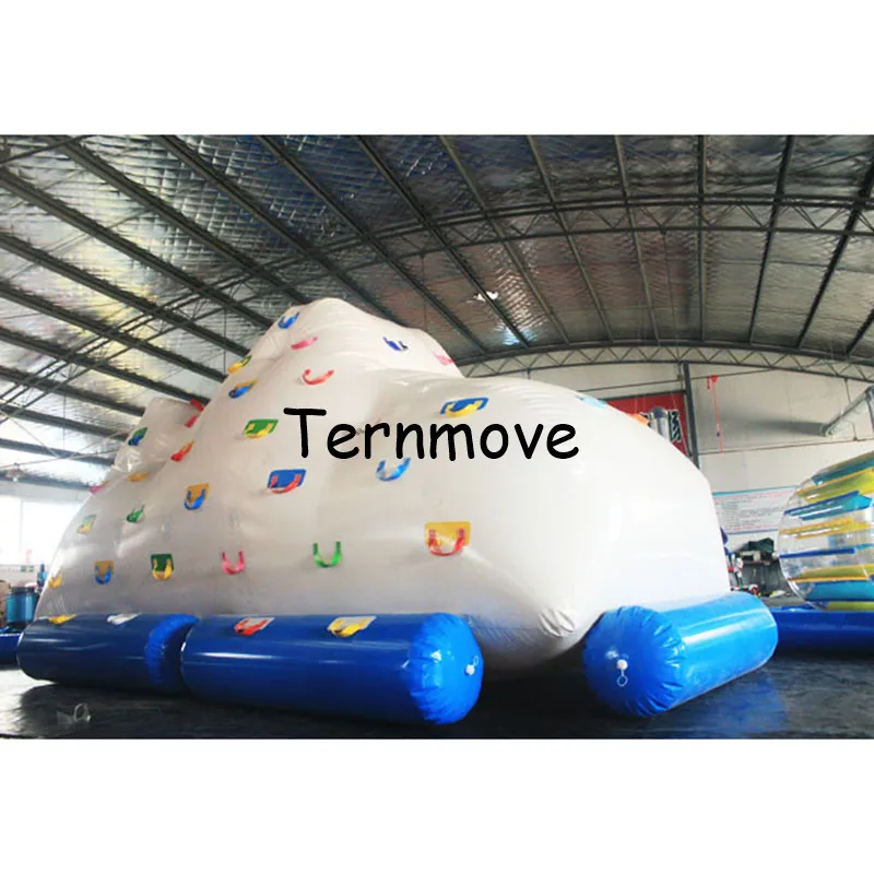 Water Floating Inflatable Water Iceberg ,Water Island Floating Platform Water Park Floating Inflatable Ice Tower Mountain