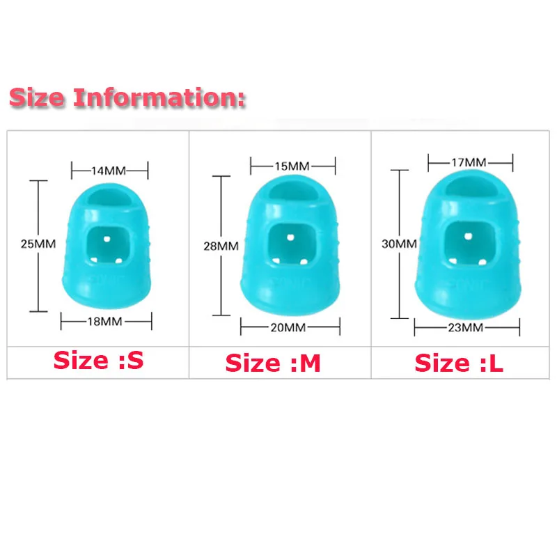 1 pc Guitar String Finger Guard Fingertip Protector Silicone Left Hand Finger Protection Press Guitar Parts Accessories S/M/L