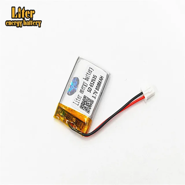 Altavoz Bluetooth inalámbrico, batería de polímero de litio 2,54, 800, 652535 mAh, 3,7, 602635 V, XHR-2P